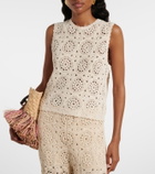 Frame The Crochet cotton top