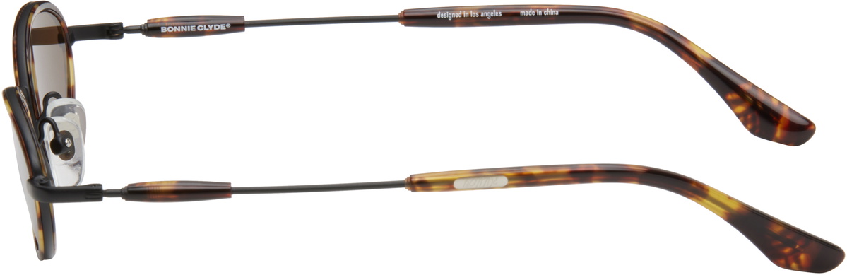 BONNIE CLYDE Black & Brown Voodoo Sunglasses