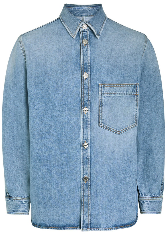 Photo: Givenchy Denim Overshirt Jacket Light Blue