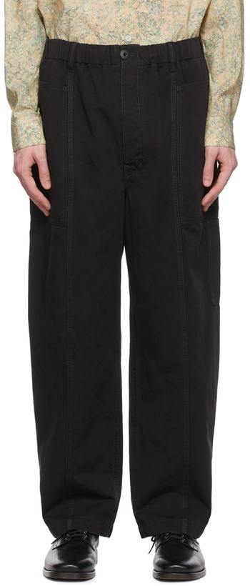 Photo: Lemaire Black Cotton Trousers