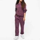 Les Tien Women's Classic Sweat Pant in Raspberry