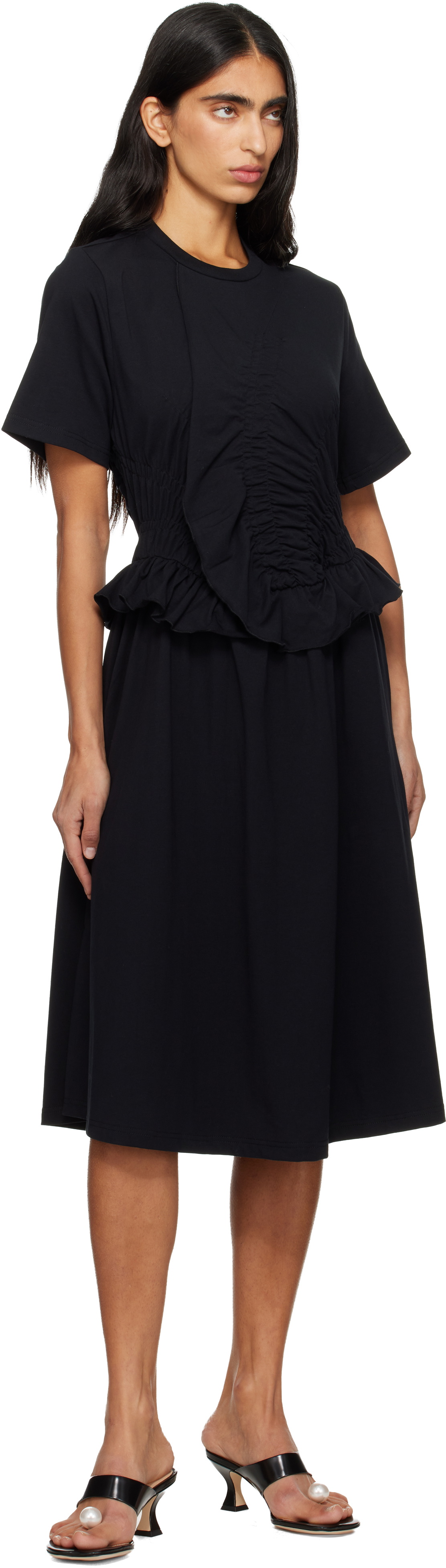 Cecilie Bahnsen Black Bonnie Midi Dress