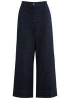 Eileen Fisher Cropped Wide-leg Jeans Denim