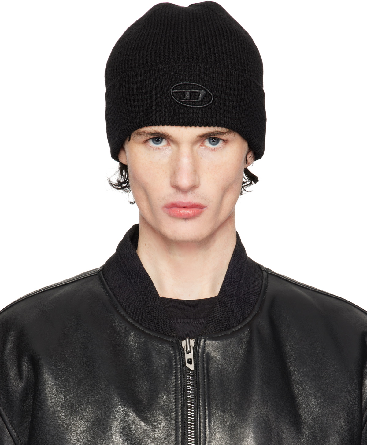 DIESEL K-Coder Fully-B リブビーニー Diesel K-Coder Fully-B リブビーニー | ブラック | FARFETCH JP