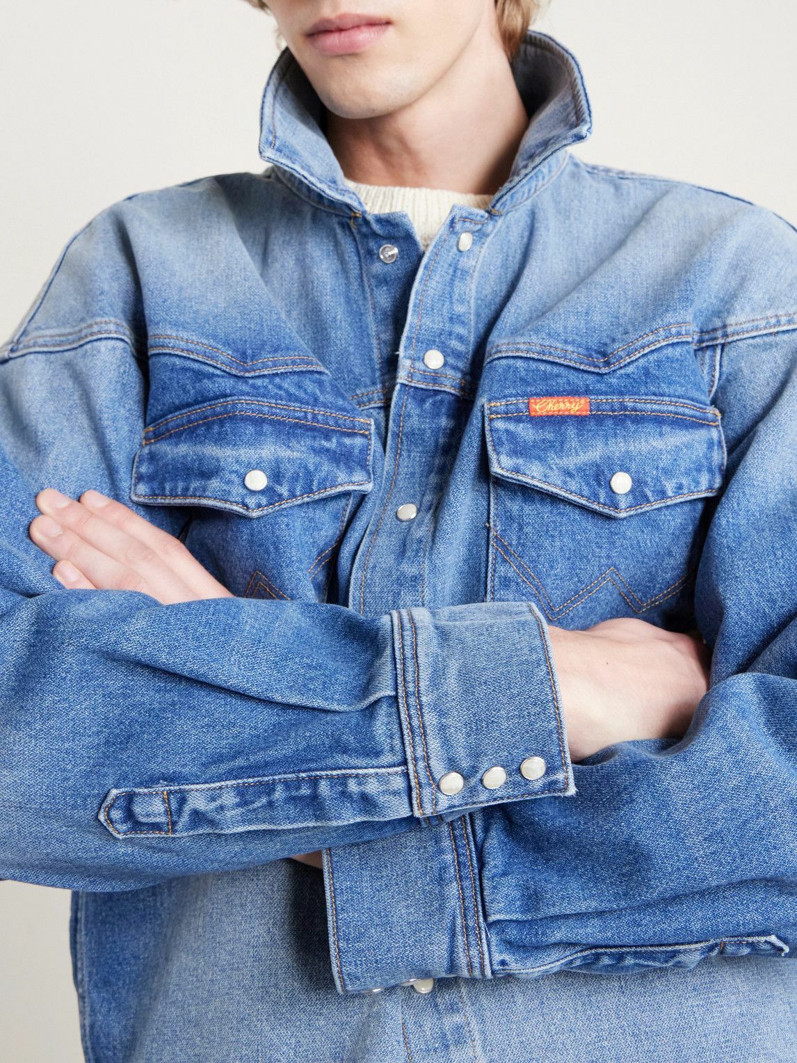 Cherry Los Angeles - Wrangler Denim Jacket - Blue CHERRY LA