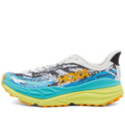 Hoka One One Men's Stinson 7 Sneakers in White/Evening Primrose