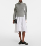 Sacai Layered turtleneck midi dress