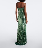 Jenny Packham Kimi sequined strapless gown