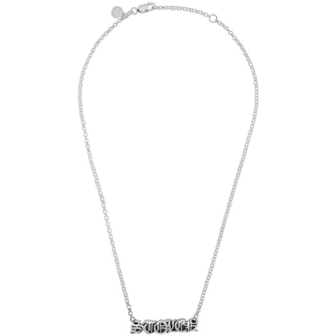 Photo: Stolen Girlfriends Club Silver Black Letter Pendant Necklace