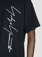 Yohji Yamamoto - x New Era Logo T-Shirt in Black