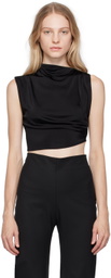 Jade Cropper Black Asymmetric T-Shirt