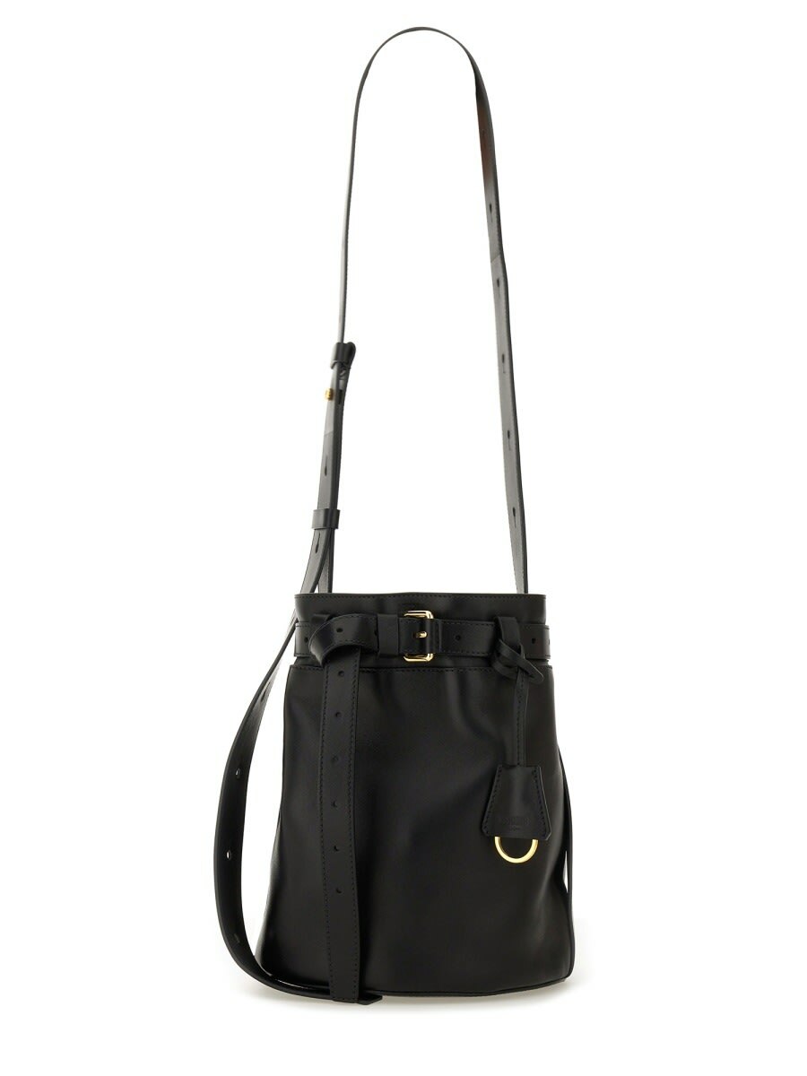 Moschino Woven Nappa Leather Shopping Bag Moschino
