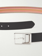 Paul Smith - Reversible Striped Leather Belt