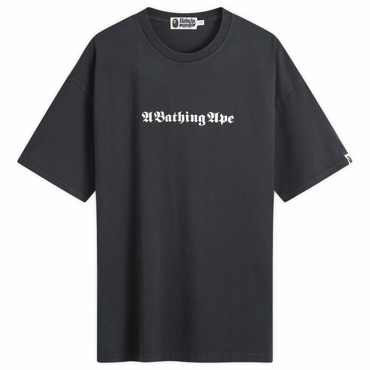 A Bathing Ape Women's Pigment Dye T-Shirt in Black