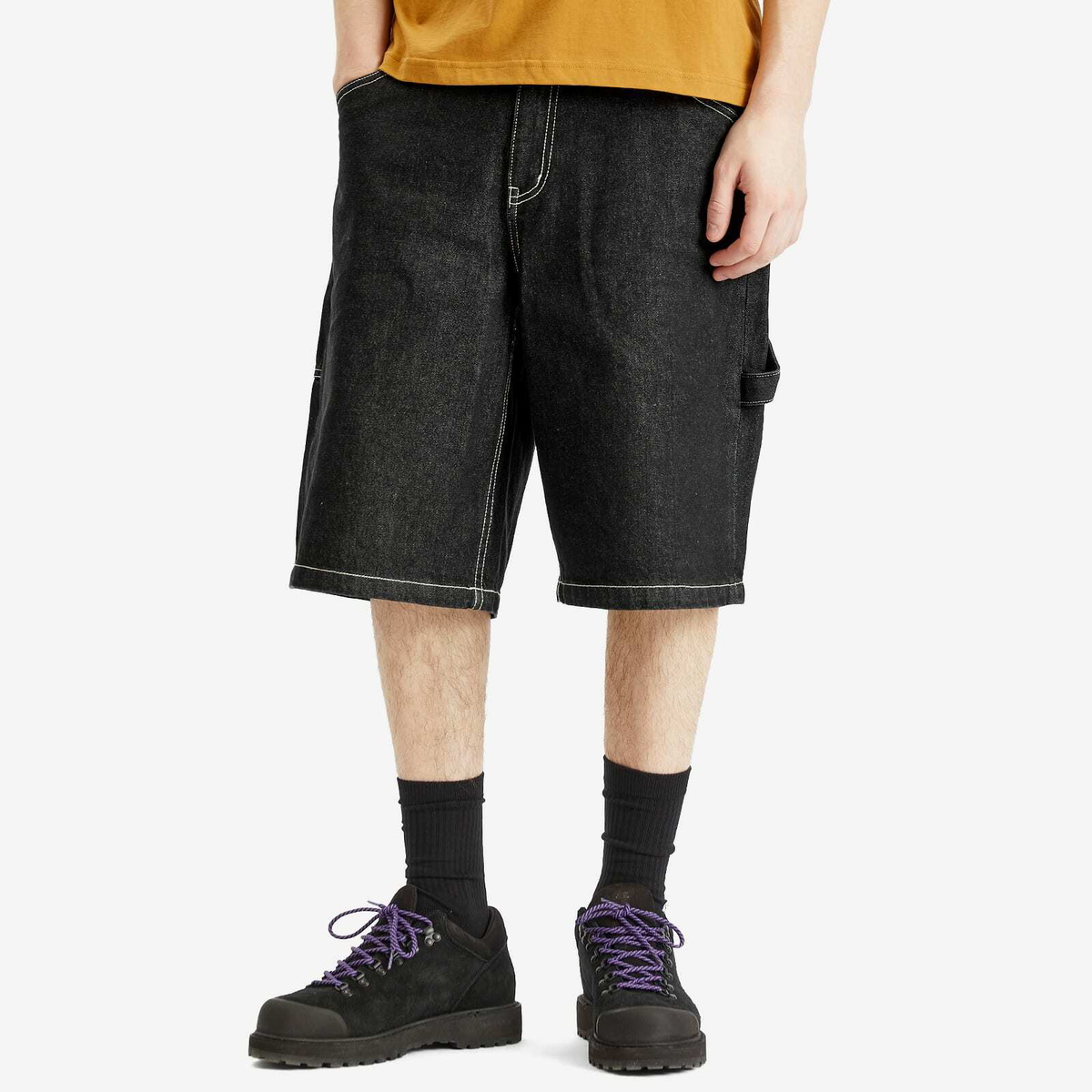 [LOW CLASSIC] / ☆ 25SS CLASSIC DENIM SHORTS / WASHED BLACK Dime Men's Classic Denim Shorts in Black Washed Dime