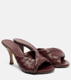 Bottega Veneta Blink 80 Intrecciato leather mules