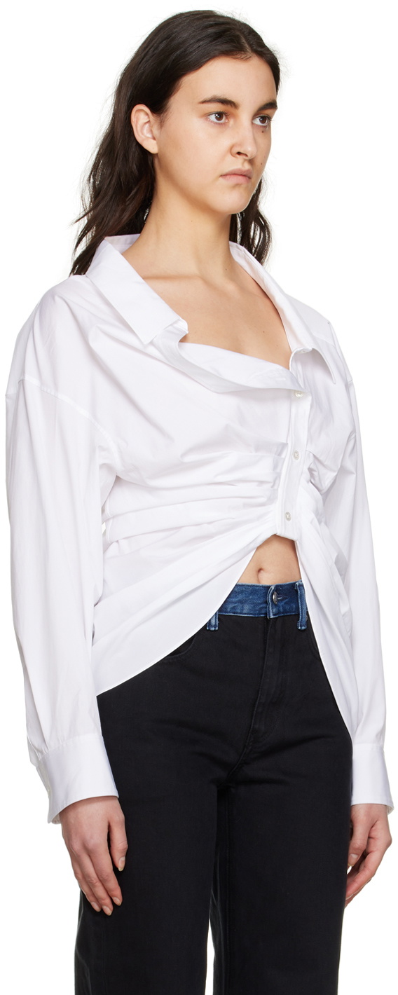 Alexander Wang White Asymmetrical Shirt Alexander Wang