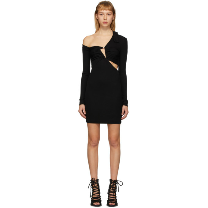 Unravel Black Triangle Turtleneck Dress