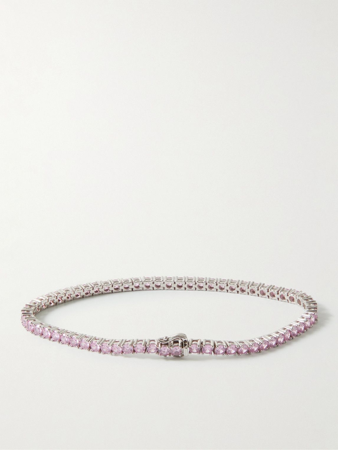 Hatton Labs Sterling Silver Crystal Tennis Bracelet Silver Hatton Labs