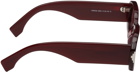 Marcelo Burlon County of Milan Burgundy Nire Sunglasses