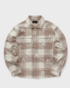 Represent All Over Initial Flannel Shirt Beige - Mens - Overshirts