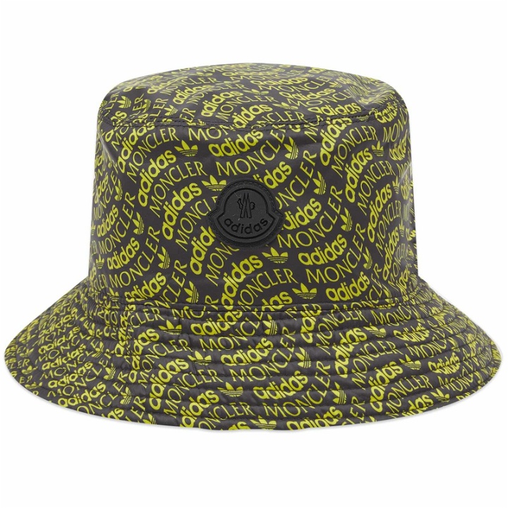 Photo: Moncler x adidas Originals Bucket Hat in Black/Yellow