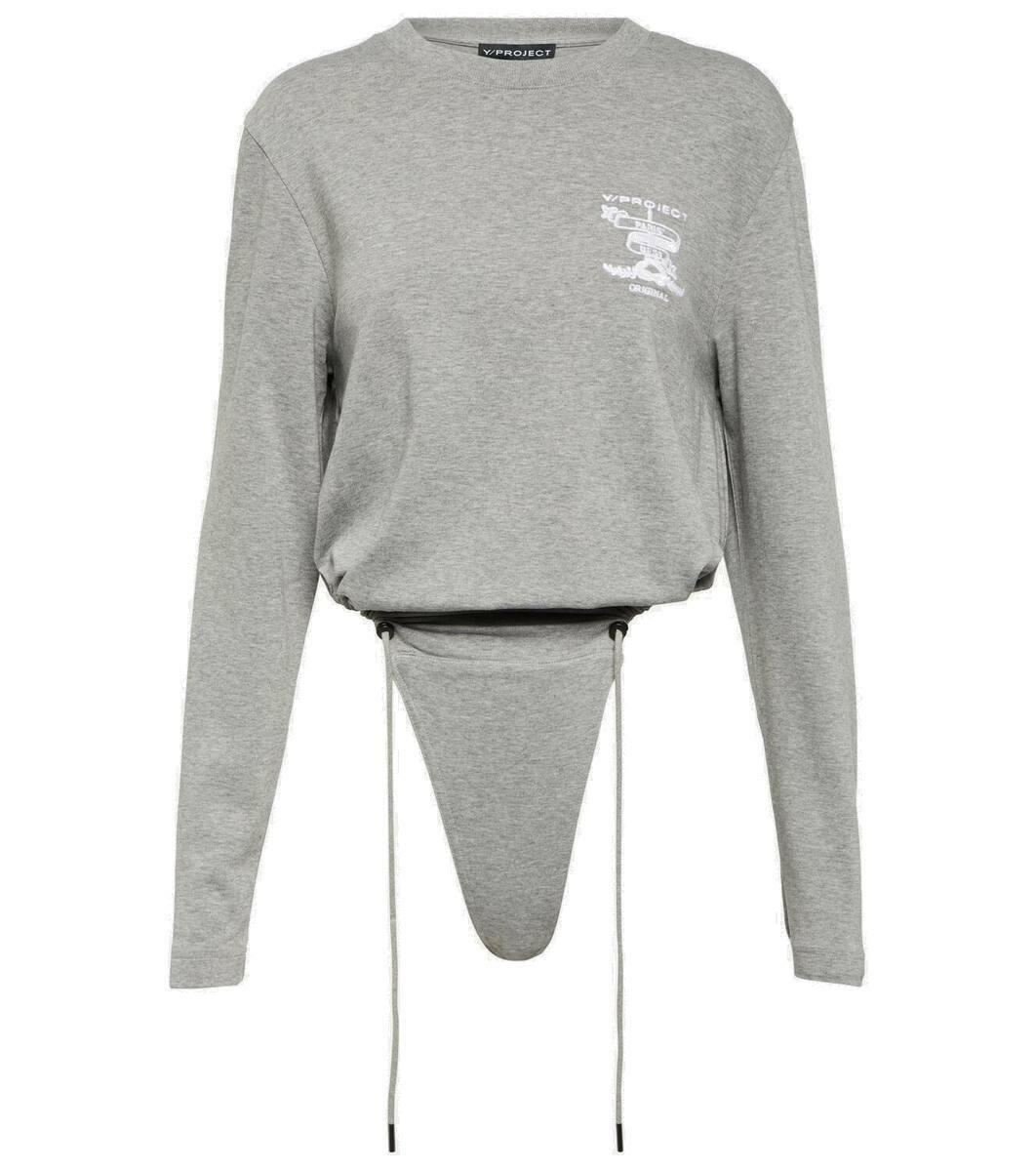 Y/Project Black Tulle Bodysuit Y/Project