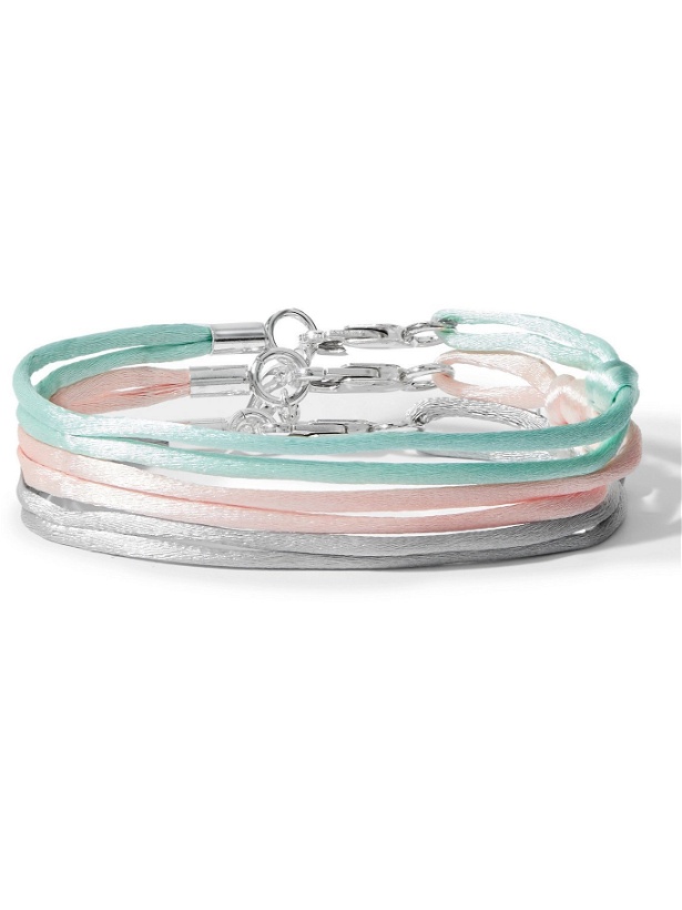 Photo: RUBINACCI - Set of Three Silk Bracelets - Multi