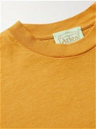 Aries - Temple Logo-Print Cotton-Jersey T-Shirt - Yellow