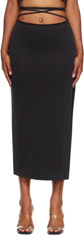 Photo: THIRD FORM Black Rip Tide Midi Skirt