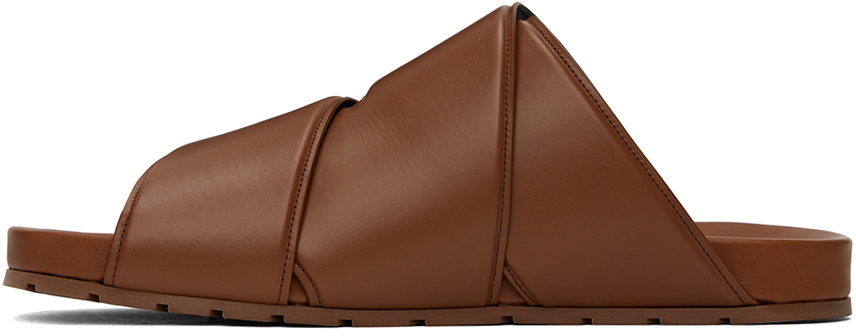 Bottega Veneta Brown Bridge Mule Sandals Bottega Veneta