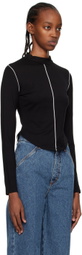 Reformation Black Stacey Long Sleeve T-Shirt