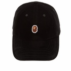 A Bathing Ape Men's One Point Panel Cap in Black 
