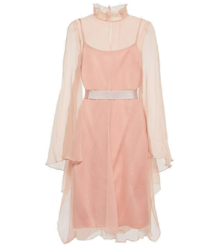 Photo: Max Mara Bridal Alma slip silk minidress with cover-up