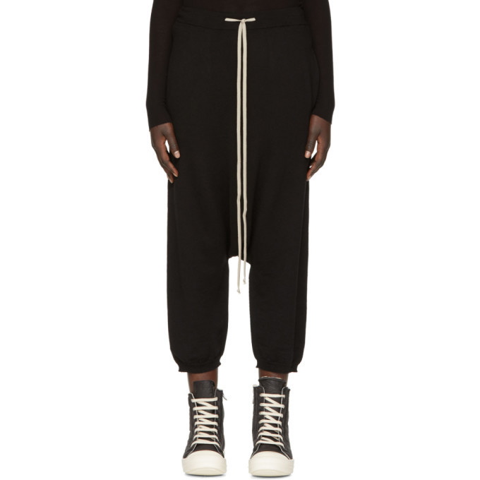 Photo: Rick Owens Black Merino Cropped Lounge Pants