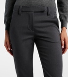 Brunello Cucinelli Cotton-blend slim pants