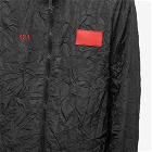424 Men's Crinkle Nylon Track Jacket in Black
