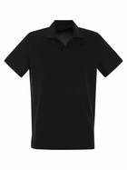 Fedeli Cotton Polo Shirt With Open Collar