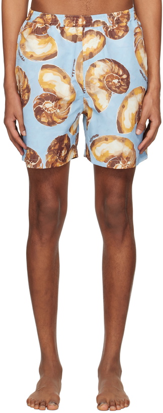 Photo: Nanushka Blue Kenan Swim Shorts