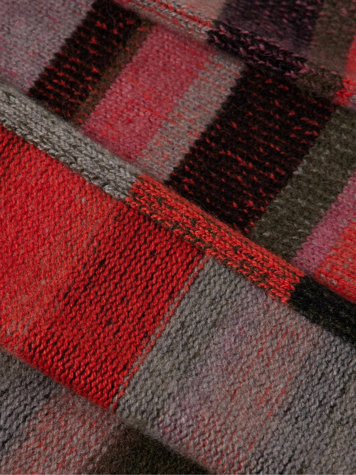 The Elder Statesman - Shawl-Collar Striped Cashmere Cardigan - Pink