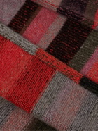 The Elder Statesman - Shawl-Collar Striped Cashmere Cardigan - Pink