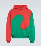 ERL - Wave cotton-blend hoodie