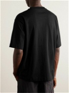 Off-White - Logo-Print Cotton-Jersey T-Shirt - Black