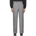 MSGM Grey Pleated Trousers