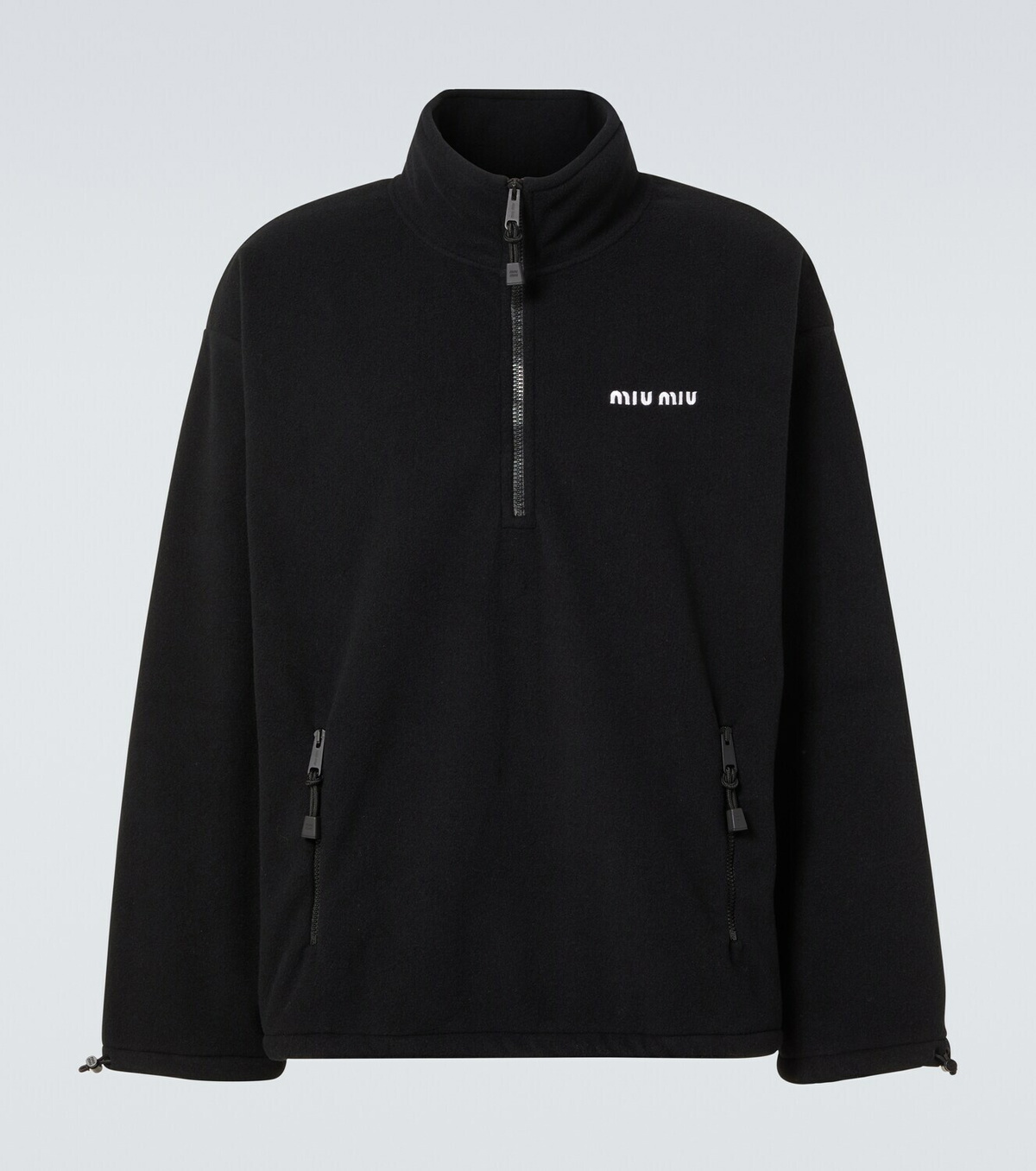 Miu Miu Fleece half-zip sweater