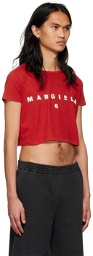 MM6 Maison Margiela SSENSE Exclusive Red Cotton T-Shirt