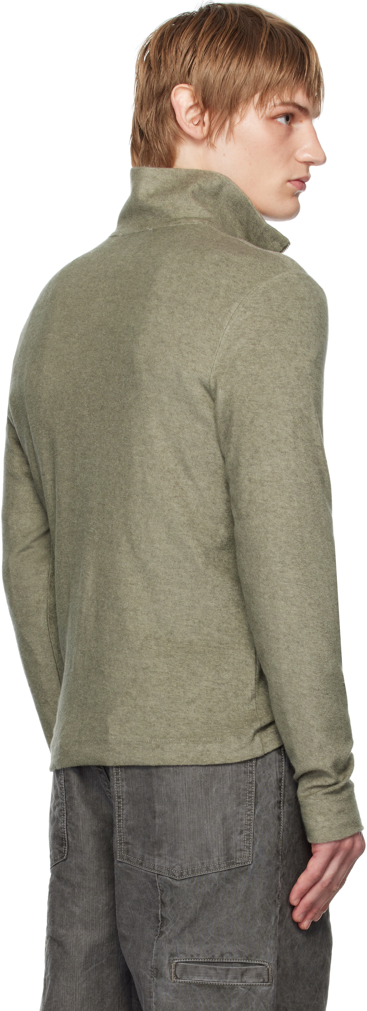 OUR LEGACY Khaki Delicate Funnel Sweater Our Legacy