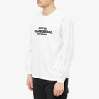 Neighborhood Men's Long Sleeve NH-4 T-Shirt in White