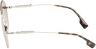 Burberry Gold Aviator Sunglasses