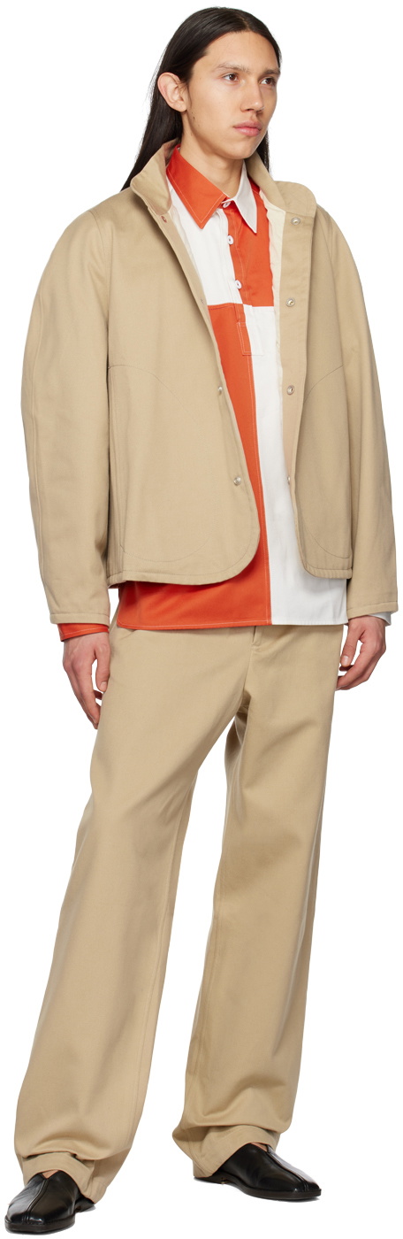 3MAN White & Orange Team Polo